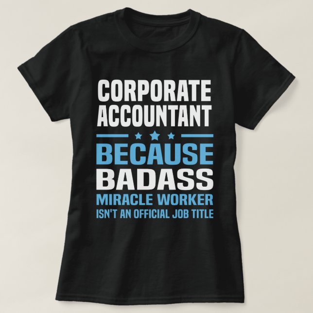 T-shirt Comptable d'entreprise (Design devant)