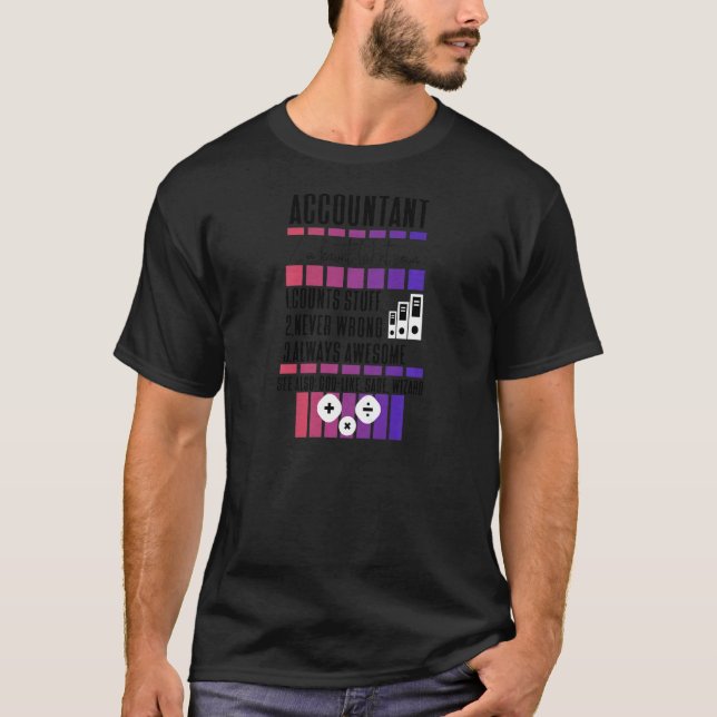 T-shirt Comptable des femmes Comptable Cool comptable comp (Devant)