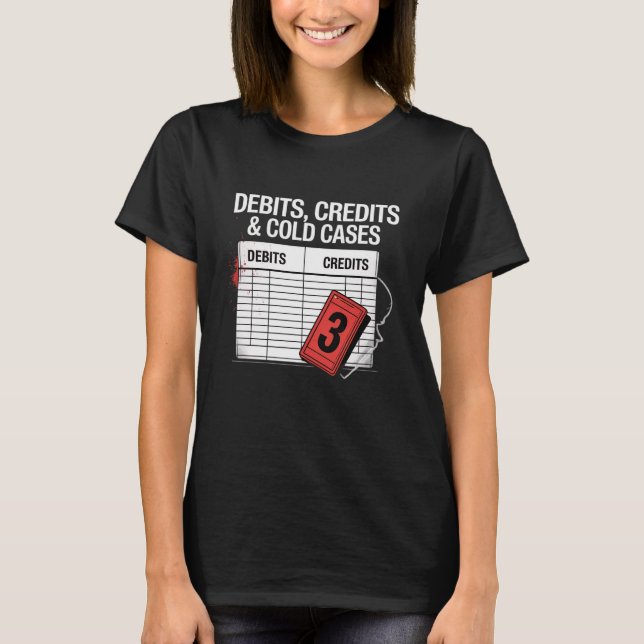 T-shirt Comptable drôle CPA Crime réel (Devant)