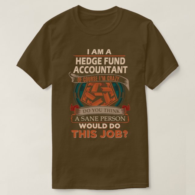 T-shirt Comptable du fonds de couverture - Volet personne  (Design devant)