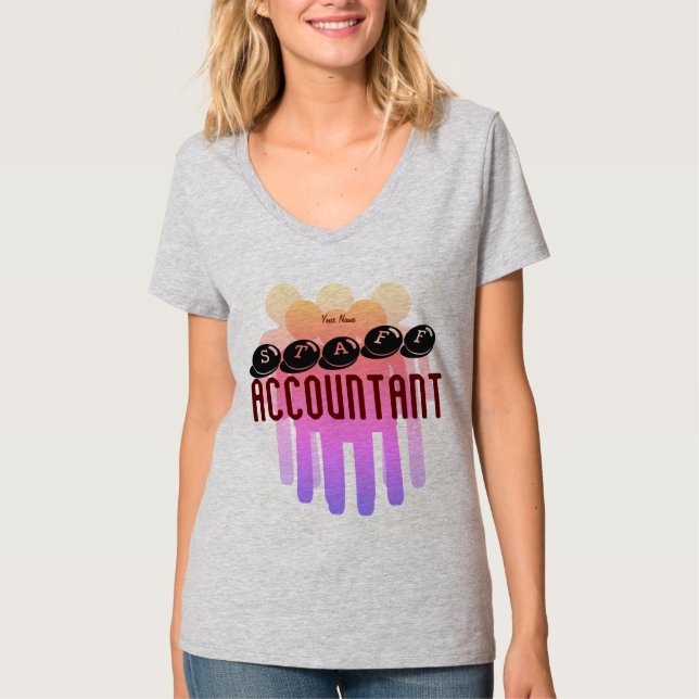 T-shirt "Comptable du personnel" (Devant)