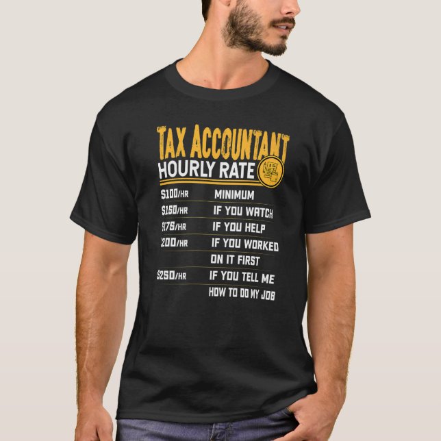 T-shirt Comptable fiscal Comptable de comptabilité fiscale (Devant)