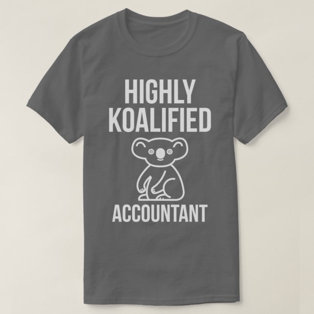 T-shirt Comptable hautement qualifié (Design devant)