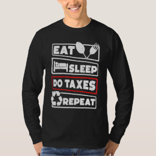 T-shirt Comptable Hilarié Comptabilité Argent Taxes Vintag
