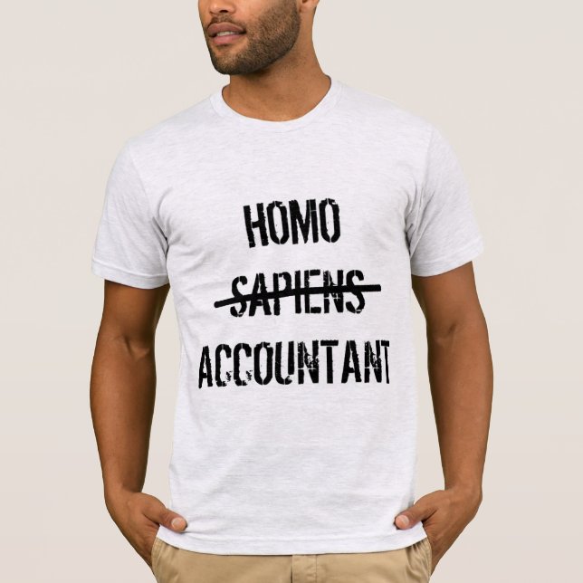 T-shirt "comptable Homo" (Devant)