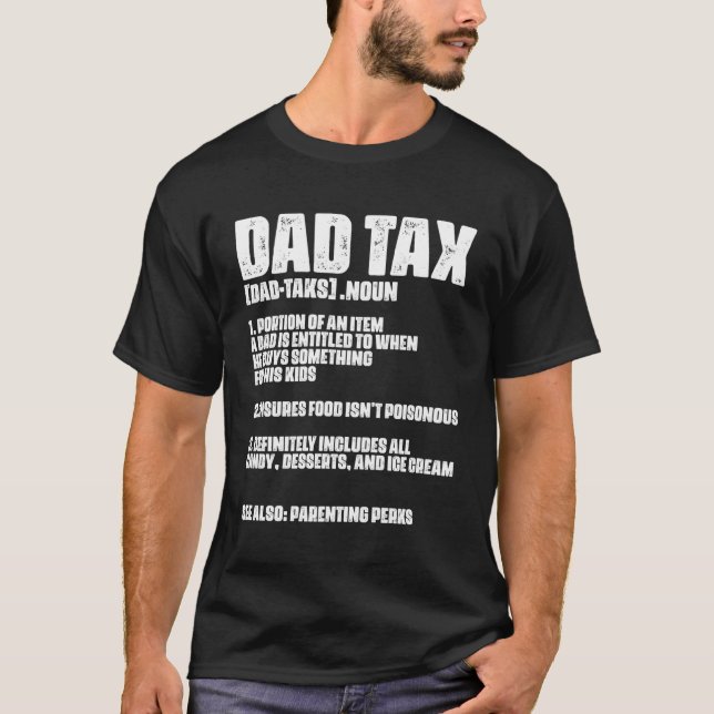 T-shirt Comptable Impôt Papa Bookkeeper Balance Taxe d'aud (Devant)