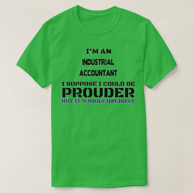 T-shirt Comptable Industriel Drôle Comptable Industriel (Design devant)