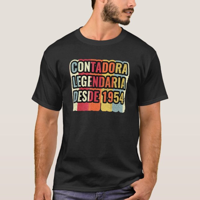 T-shirt Comptable Légendaire Depuis 1954   Expert-comptabl (Devant)