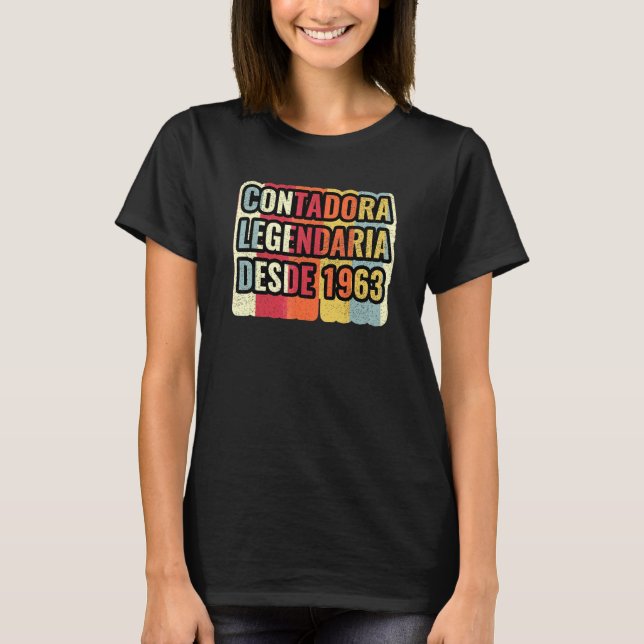 T-shirt Comptable Légendaire Depuis 1963   Expert-comptabl (Devant)
