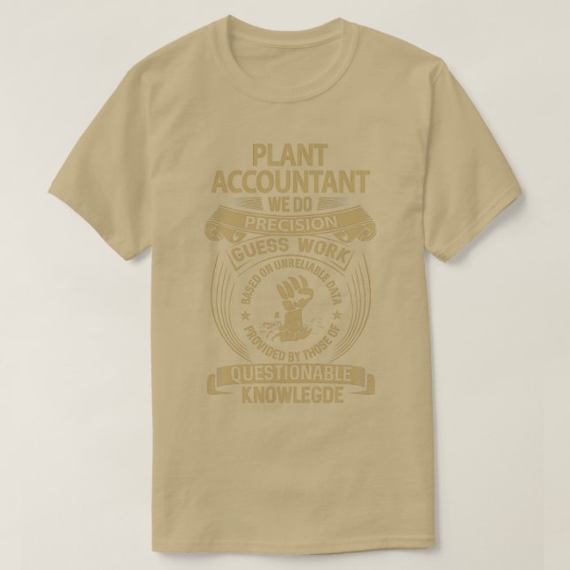 T-shirt Comptable plante Nous Faisons Precision Job (Design devant)