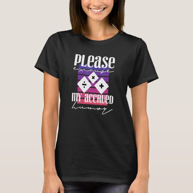 T-shirt Comptable pour femmes Comptable Comptable Cool Com (Devant)