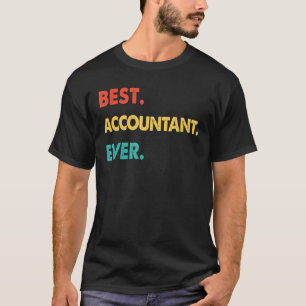 T-shirt Comptable Profession Rétro Meilleur comptable jama