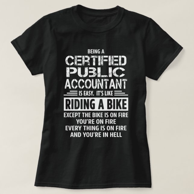 T-shirt Comptable public agréé (Design devant)