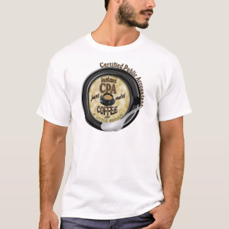 T-SHIRT COMPTABLE PUBLIC INSTANT CPA AJOUTER DU CAFÉ