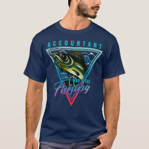 T-shirt Comptable qui aime la soumission de pêche