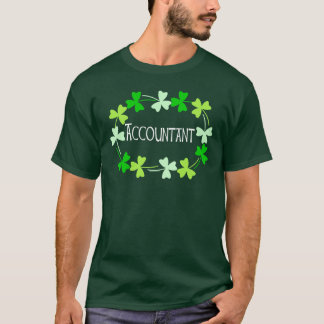 T-shirt Comptable Shamrock vert Oval