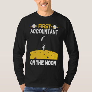 T-shirt Comptable sur la Lune