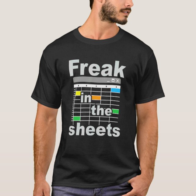 T-shirt Comptable Tableuriste Fou Dans Les Feuilles Nerd (Devant)
