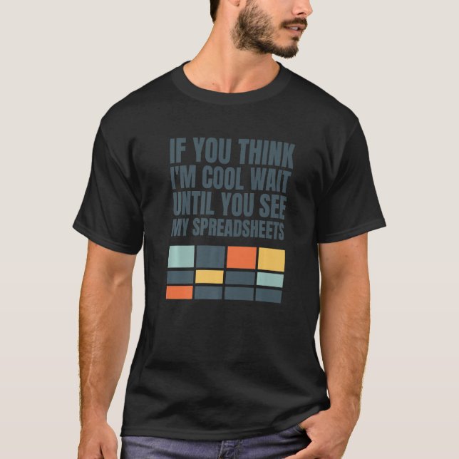 T-shirt Comptable Teneur de livres Analyste de données Tab (Devant)