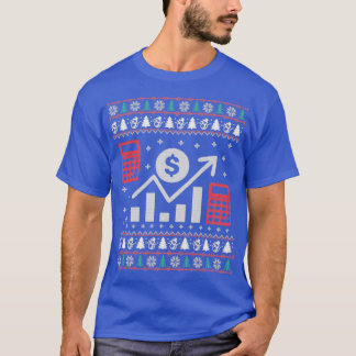 T-shirt Comptable Ugly Christmas Sweater Cadeau