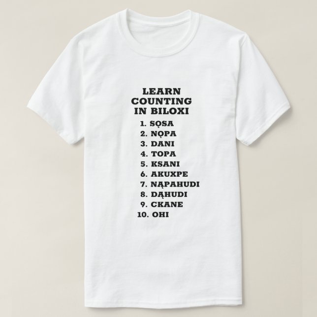 T-shirt Comptant jusqu'à 10 i Biloxi (Design devant)
