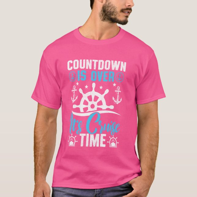 T-shirt Compte à rebours c'est fini Croisière (Devant)