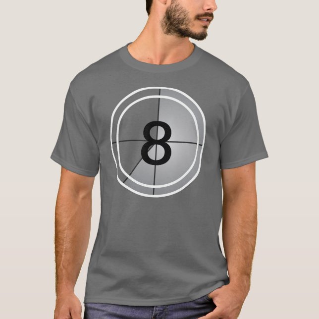 T-shirt Compte à rebours de film (Devant)