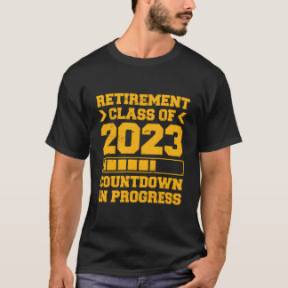 T-shirt Compte à rebours de la promotion de retraite 2023