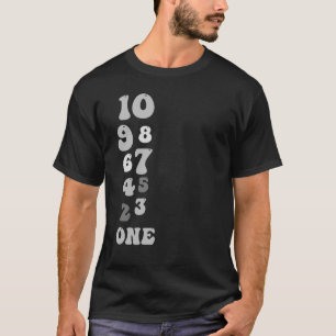 T-shirt Compte à rebours du Nouvel An 1er anniversaire Cél