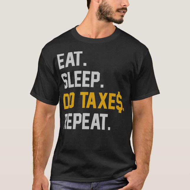 T-shirt Compte comptable comptable de vérification fiscale (Devant)