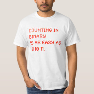 T-shirt Compte dans la binaire