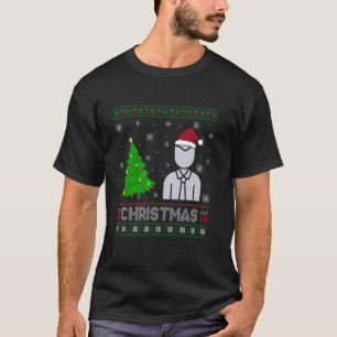 T-shirt Compte Exécutif Xmas Arbre Éclairage Laide Noël