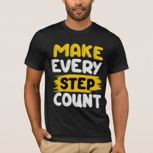 T-shirt Compter chaque étape