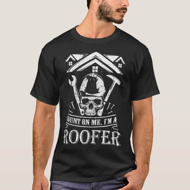 T-shirt Compter Sur Moi Je Suis Un Toit Drôle (Devant)