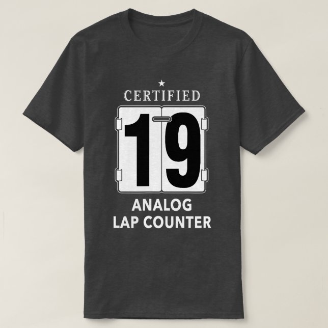 T-shirt Compteur de tour libre de nage à distance de l'évé (Design devant)