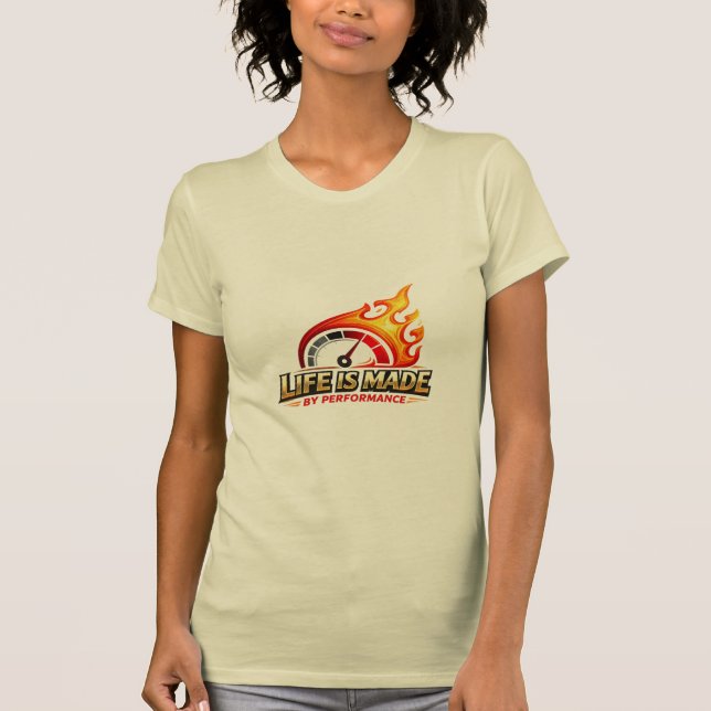 T-shirt Compteur de vitesse de flamme de performance de la (Devant)