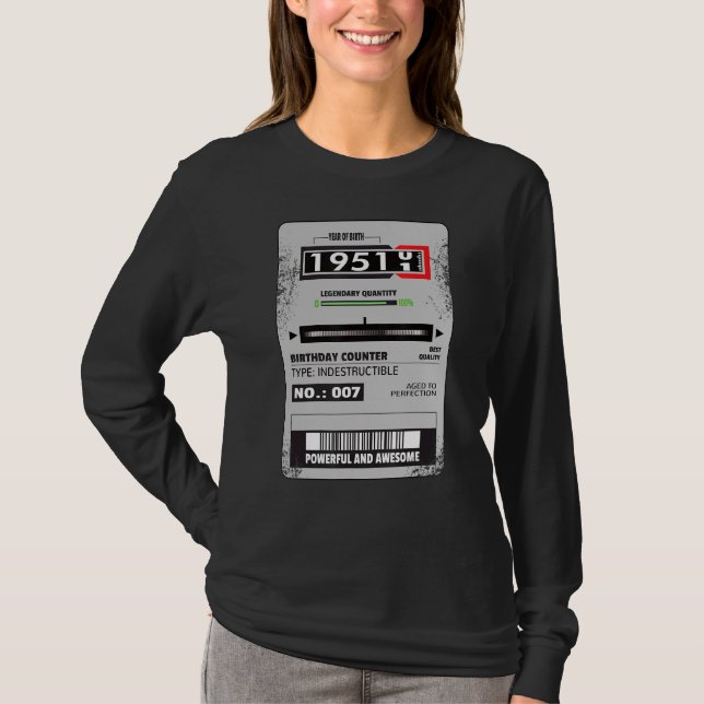 T-shirt compteur d'électricité Trois compteurs de phase an (Devant)