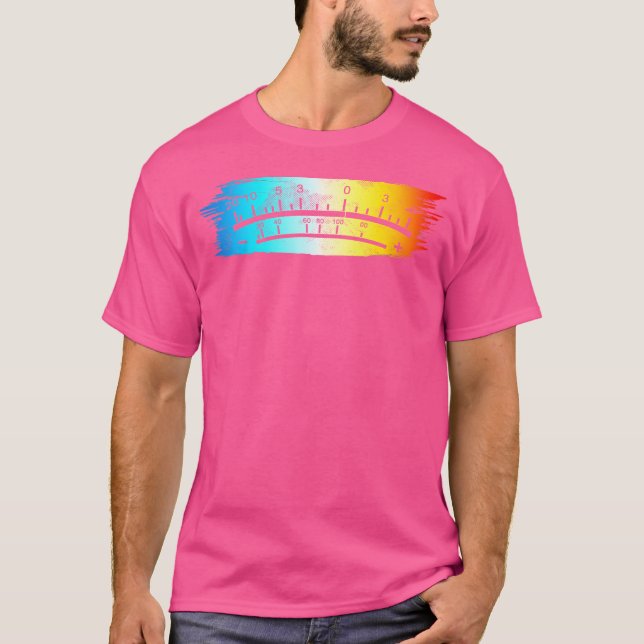 T-shirt Compteur Vu Raver Musique Electro Dance (Devant)