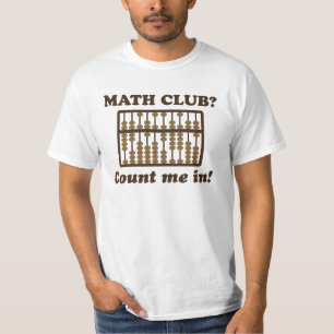 T-shirt Comptez-moi dans le club de maths