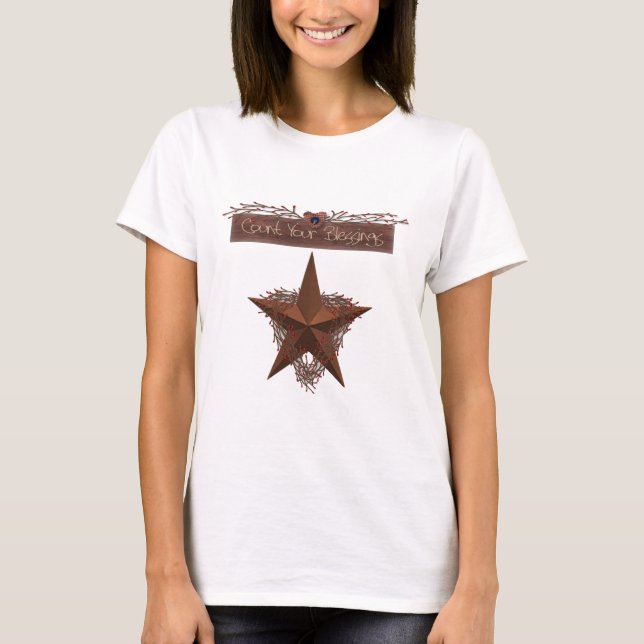 T-Shirt Comptez Vos Bénédictions (Devant)