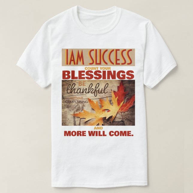 T-SHIRT COMPTEZ VOS BÉNÉDICTIONS (Design devant)