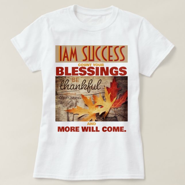 T-SHIRT COMPTEZ VOS BÉNÉDICTIONS (Design devant)
