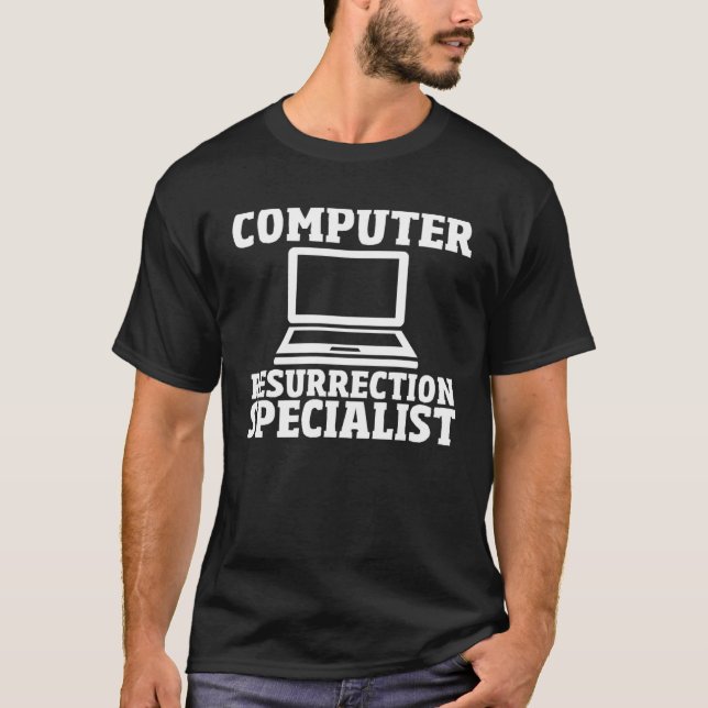 T-shirt Computer Geek  IT Engineer Tech Computer Repair (Devant)