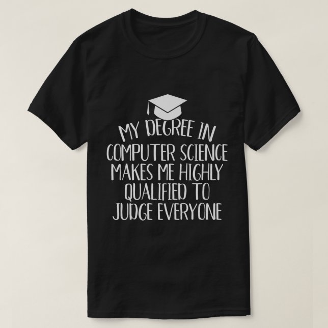 T-shirt Computer Science Major Graduation Gifts  (Design devant)