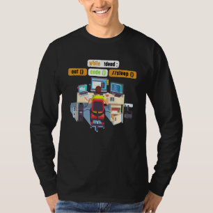 T-shirt Computer Science Python Coder Eat Code Humour de v