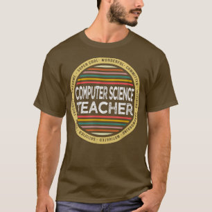 T-shirt Computer Science Teacher Shirt Funny Profession Bi