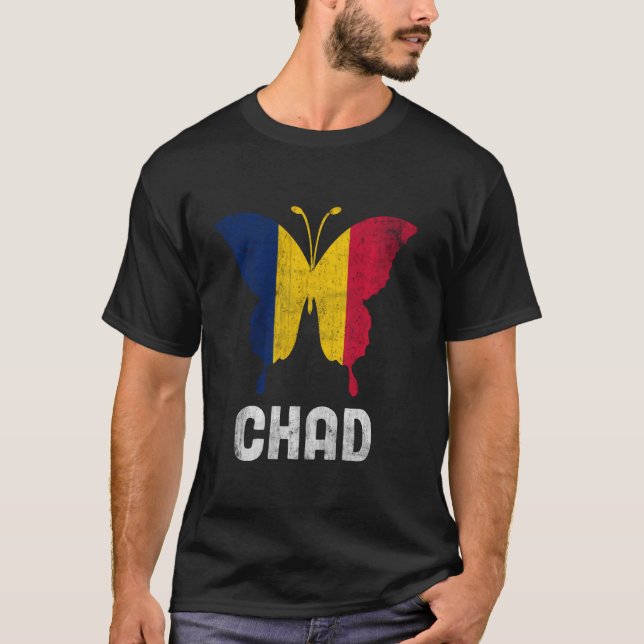 T-shirt Comte africain des papillons adorables du Tchad pa (Devant)