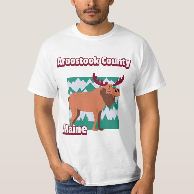 T-shirt Comté d'Aroostook Maine (Devant)