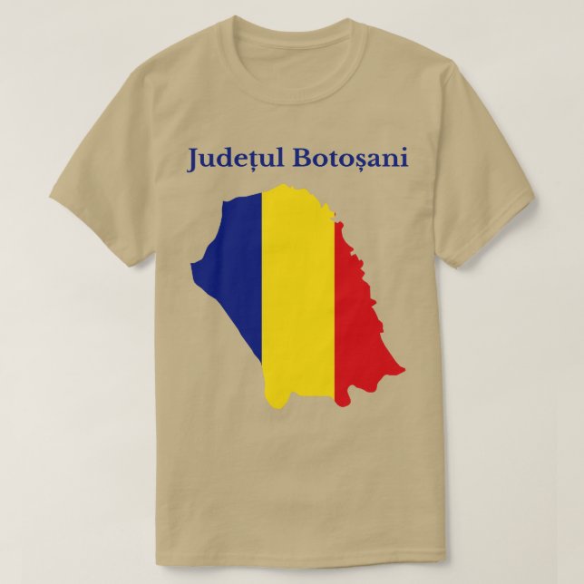 T-shirt Comté de Botosani Roumanie (Design devant)