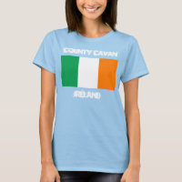 Comté de Cavan, Irlande avec drapeau irlandais